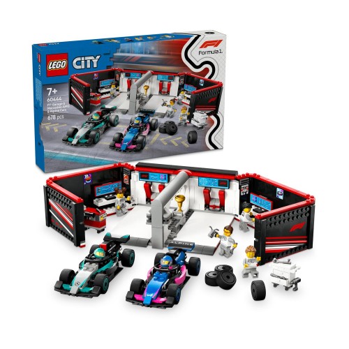 LEGO® City: F1® Garage &amp; Mercedes-AMG &amp; Alpine Cars (60444)
