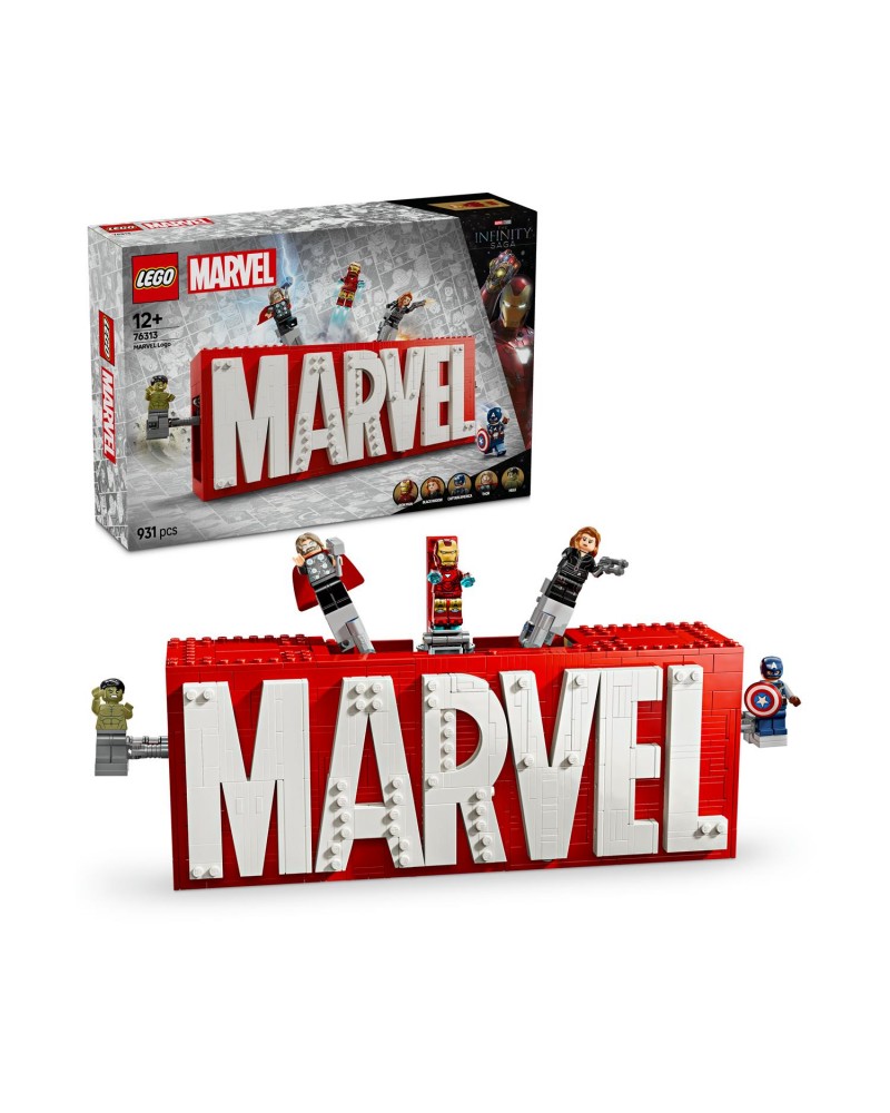 LEGO® Marvel: MARVEL Logo &amp; Minifigures (76313)