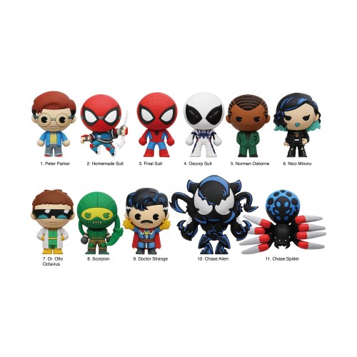 Monogram Marvel: Spider-man (Friendly neighborhood) 3D Foam Bag Clips Figures