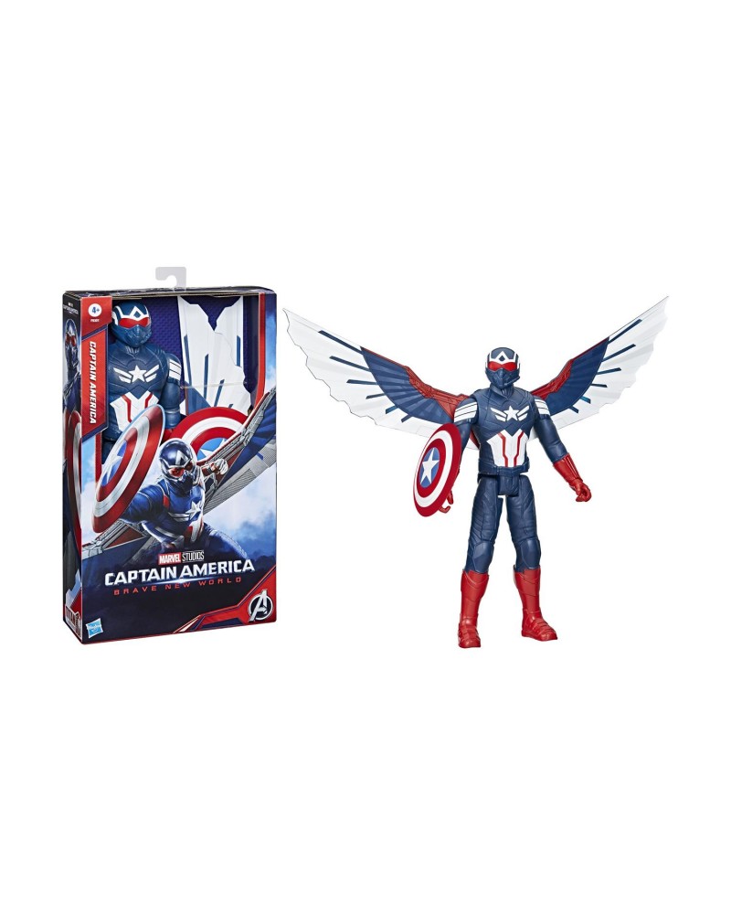 Hasbro Captain America: Brave New World - Titan Heroes Captain America Deluxe Titan Figure (F9301)