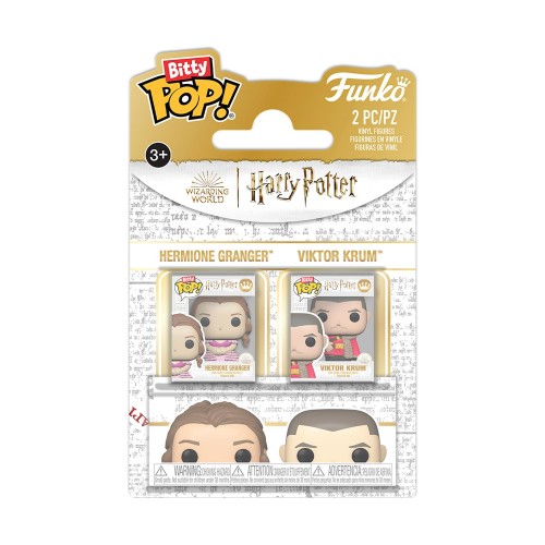 Funko Bitty Pop! 2-Pack: Harry Potter - Hermione Granger &amp; Viktor Krum Vinyl Figures