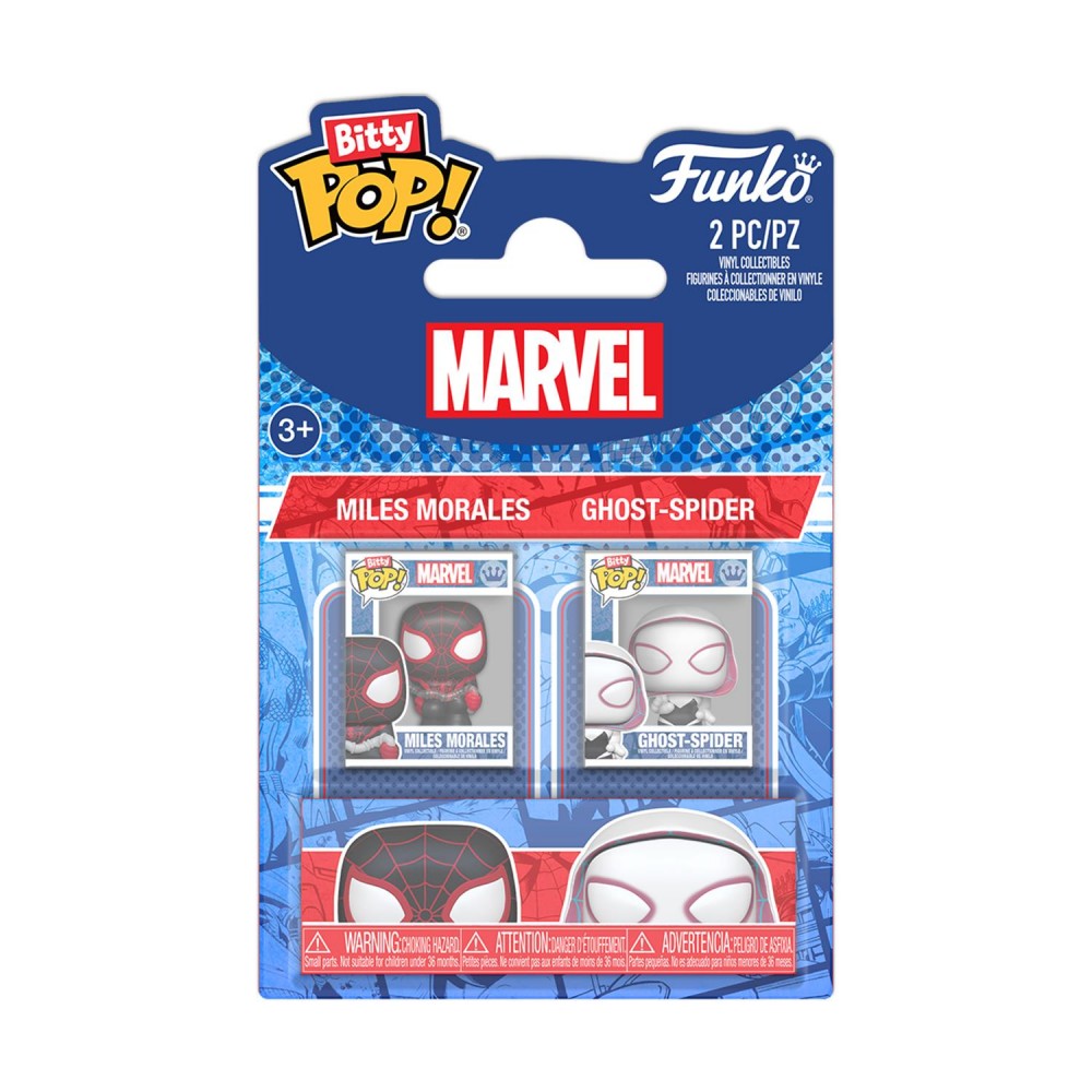 Funko Bitty Pop! 2-Pack Marvel: Spider-Man - Miles Morales &amp; Ghost Spider Vinyl Figures