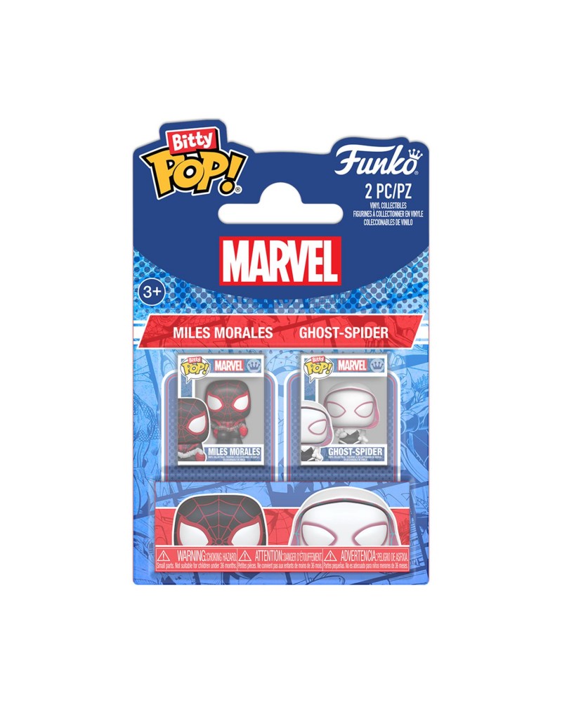 Funko Bitty Pop! 2-Pack Marvel: Spider-Man - Miles Morales &amp; Ghost Spider Vinyl Figures