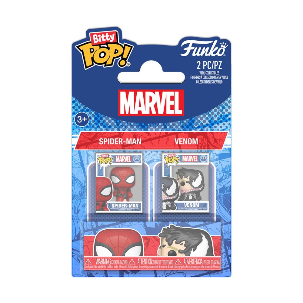 Funko Bitty Pop! 2-Pack Marvel: Spider-Man - Spider-Man &amp; Venom Vinyl Figures