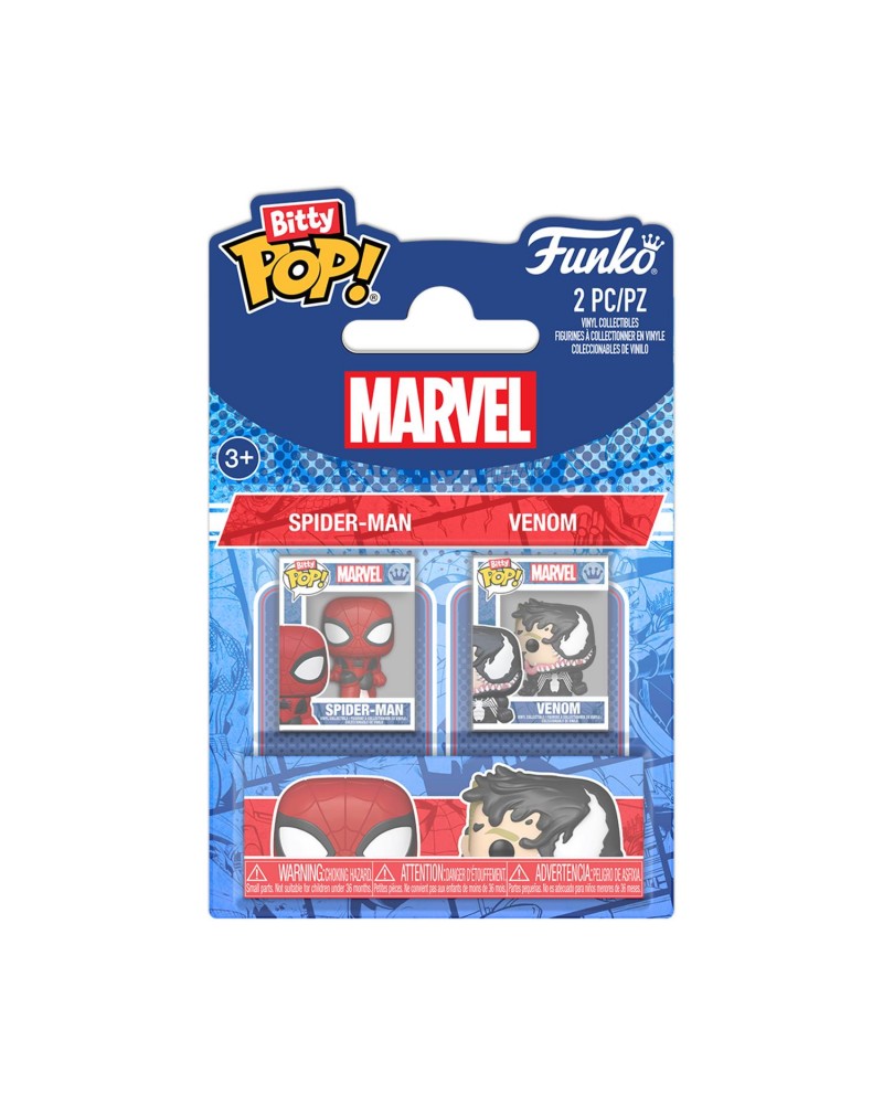 Funko Bitty Pop! 2-Pack Marvel: Spider-Man - Spider-Man &amp; Venom Vinyl Figures