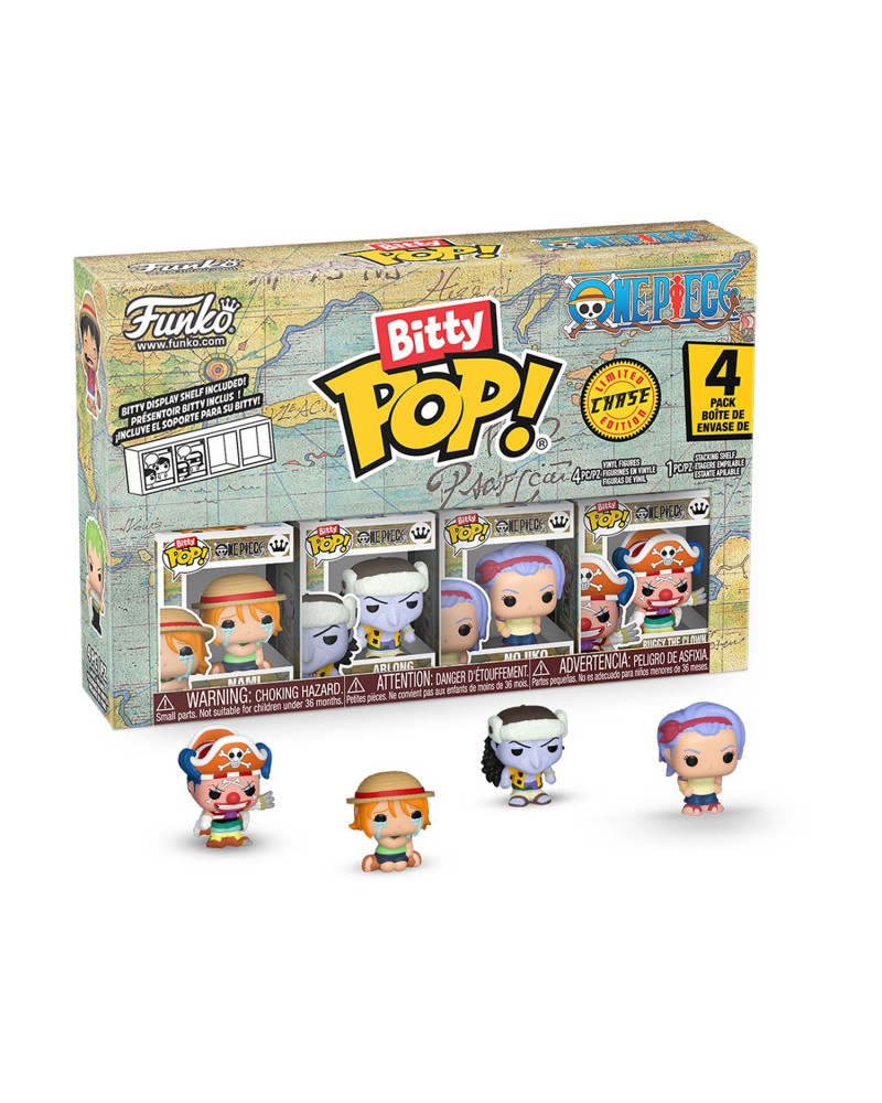 Funko Bitty Pop! 4-Pack: One Piece - Nami, Arlong, Nojiko, Bitty Pop! Chase Vinyl Figures