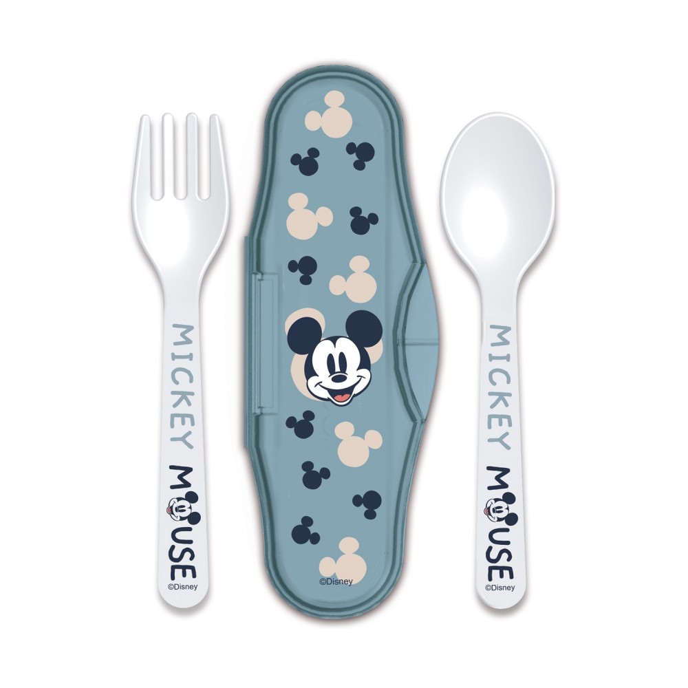 Stor: Mickey Mouse Full Of Smiles - Toddler 2 Pcs PP Traveling Spoons (10466)