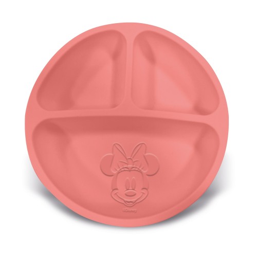 Stor: Minnie Mouse - Toddler Divided Silicone Plate  (12235)