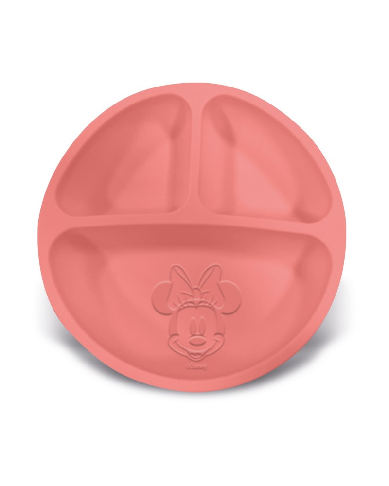 Stor: Minnie Mouse - Toddler Divided Silicone Plate  (12235)