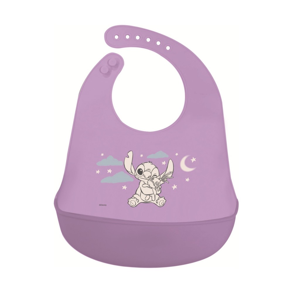 Stor: Stitch Cuddle Me - Toddler Silicone Bib  (10929)