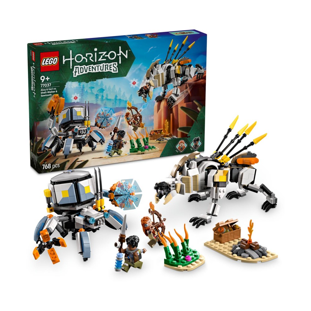 LEGO® Horizon: Adventures - Aloy &amp; Varl Vs. Shell-Walker &amp; Sawtooth (77037)