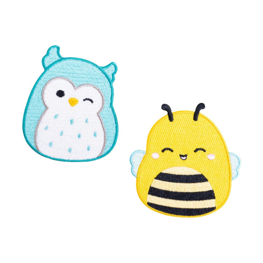 Fizz Squishmallows - Winston &amp; Sunny Iron on Patches CDU (350155)