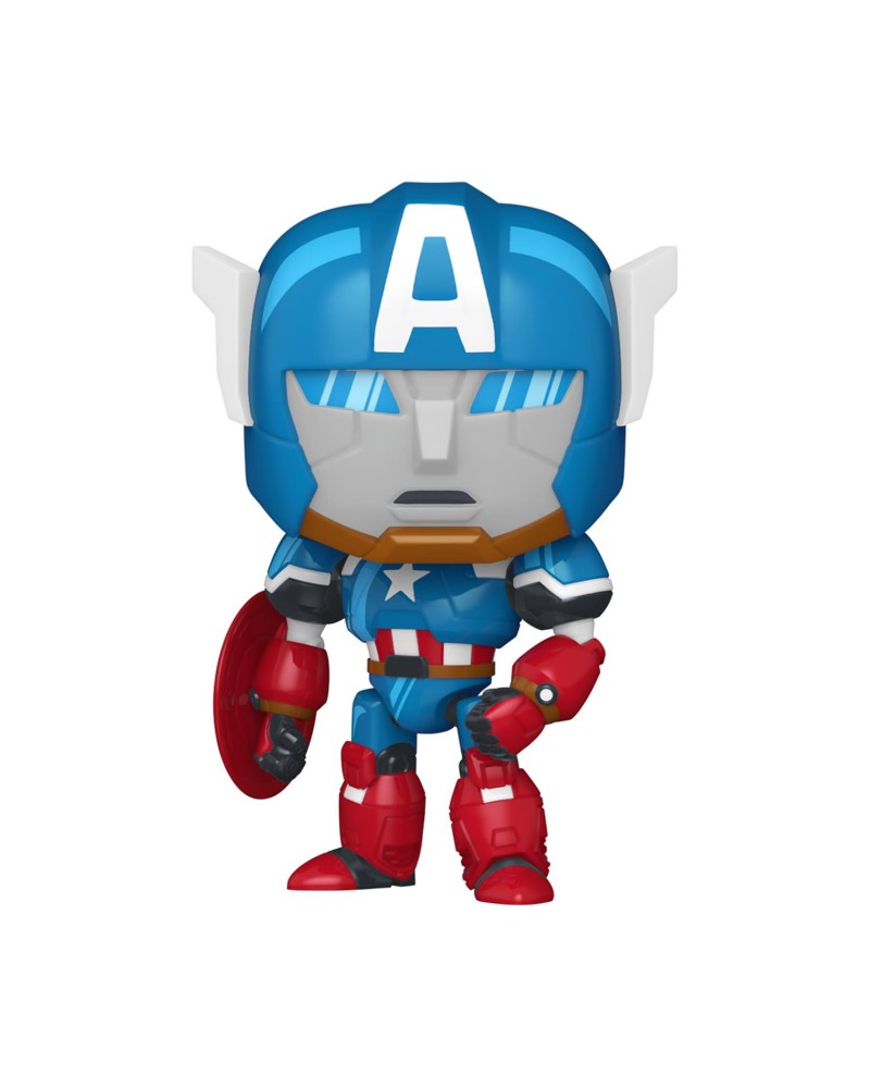 Funko Pop! Marvel: What If...? - Captain America Mech #1569 Bobble-Head Vinyl Figure