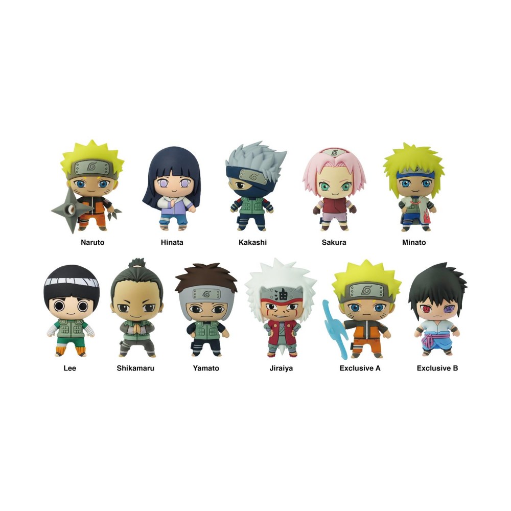 Monogram: Naruto (Blind Bag/random) 3D Foam Bag Clips