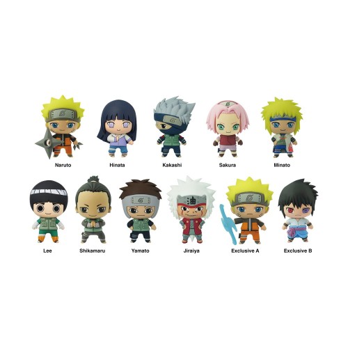 Monogram: Naruto (Blind Bag/random) 3D Foam Bag Clips
