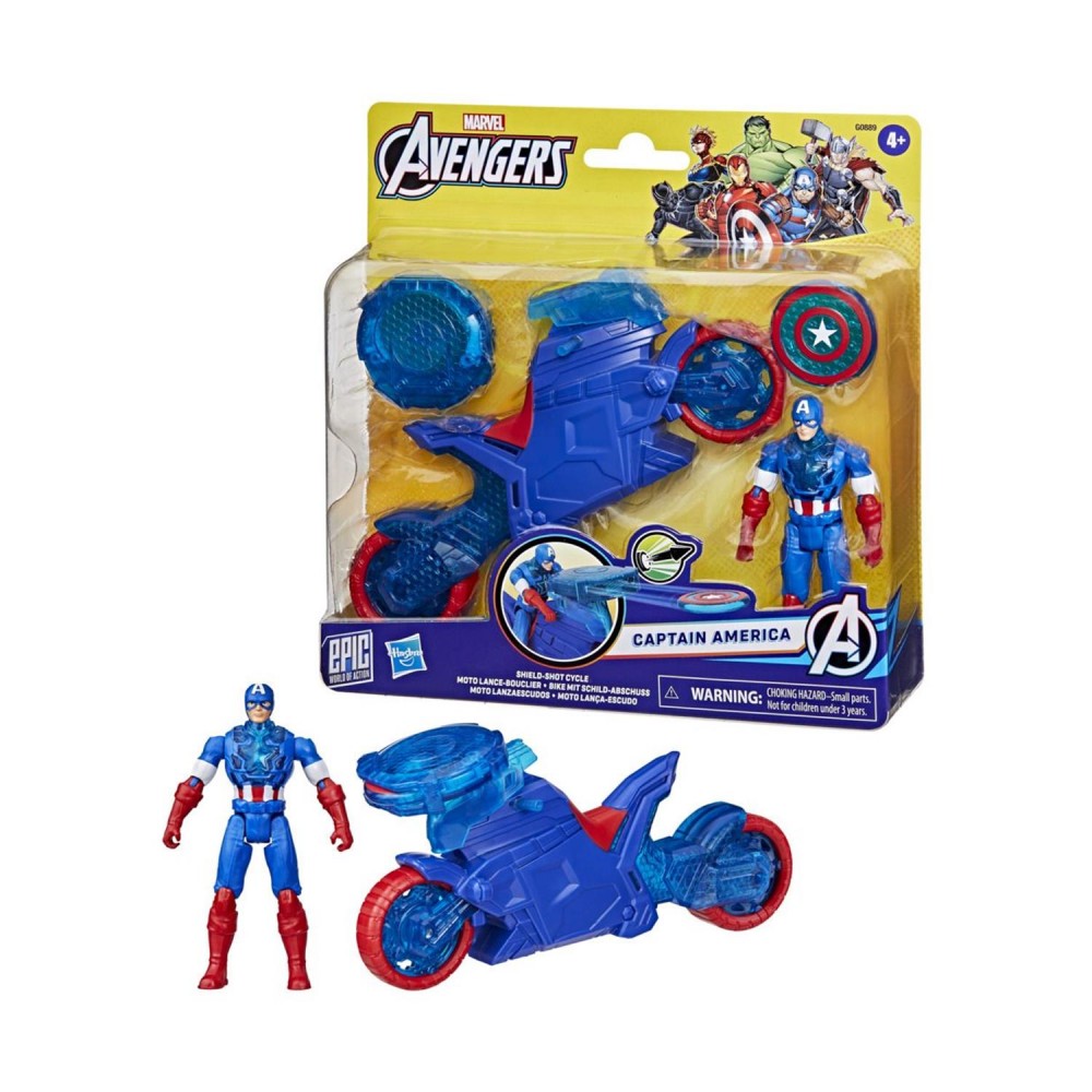 Hasbro Avengers: 4" Captain America Shield Shot Cycle (G0889)