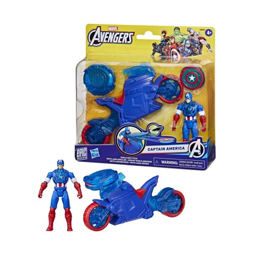 Hasbro Avengers: 4" Captain America Shield Shot Cycle (G0889)