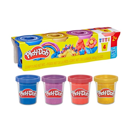 Hasbro Play-Doh®: Specialty Compound - Shimmery Metallics 4 Pack (G1737)