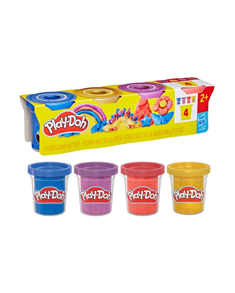 Hasbro Play-Doh®: Specialty Compound - Shimmery Metallics 4 Pack (G1737)