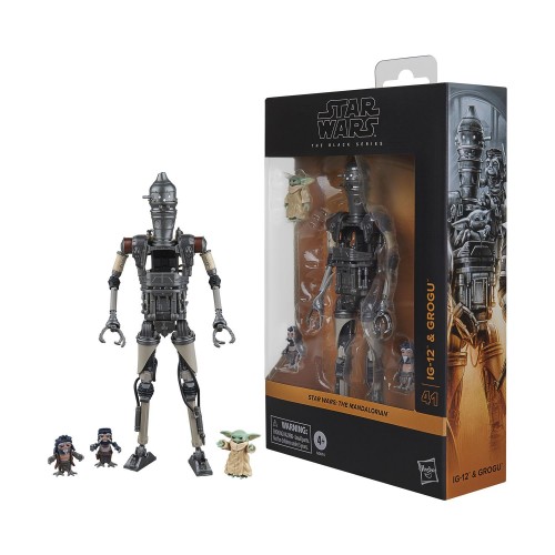 Hasbro Fans Star Wars: The Mandalorian Black Series - IG-12 &amp; Grogu Deluxe Φιγούρα Δράσης (15cm) (G0074)