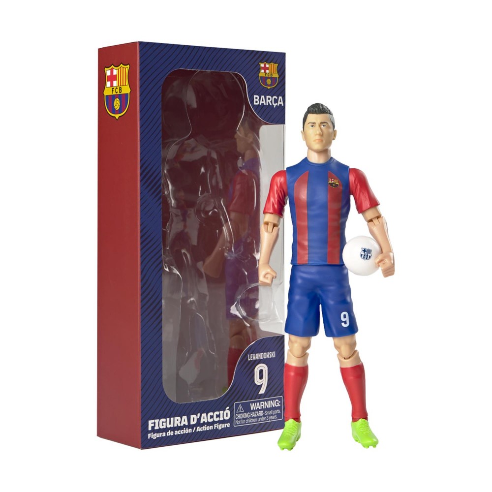 Banbo Toys: Fc Barcelona Soccer - Robert Lewandowski Action Figure (20cm) (83569)