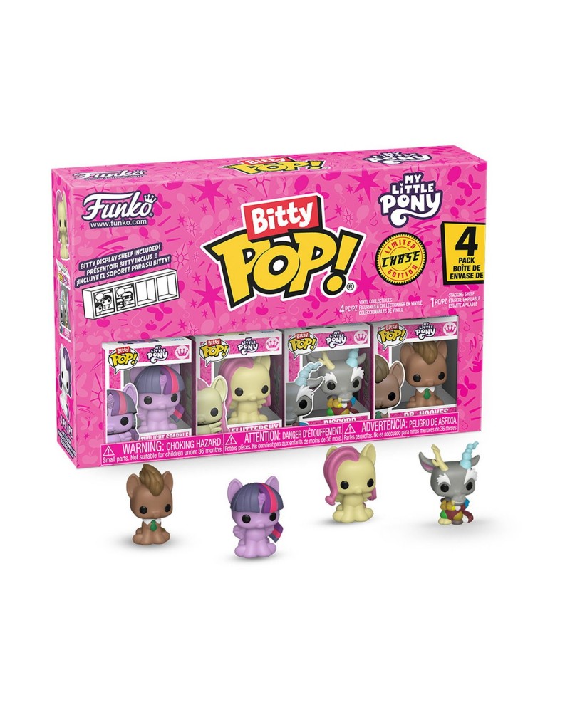 Funko Bitty Pop! 4-Pack: My Little Pony - Twilight Sparkle, Fluttershy, Discord, Dr. Hooves Vinyl Figures