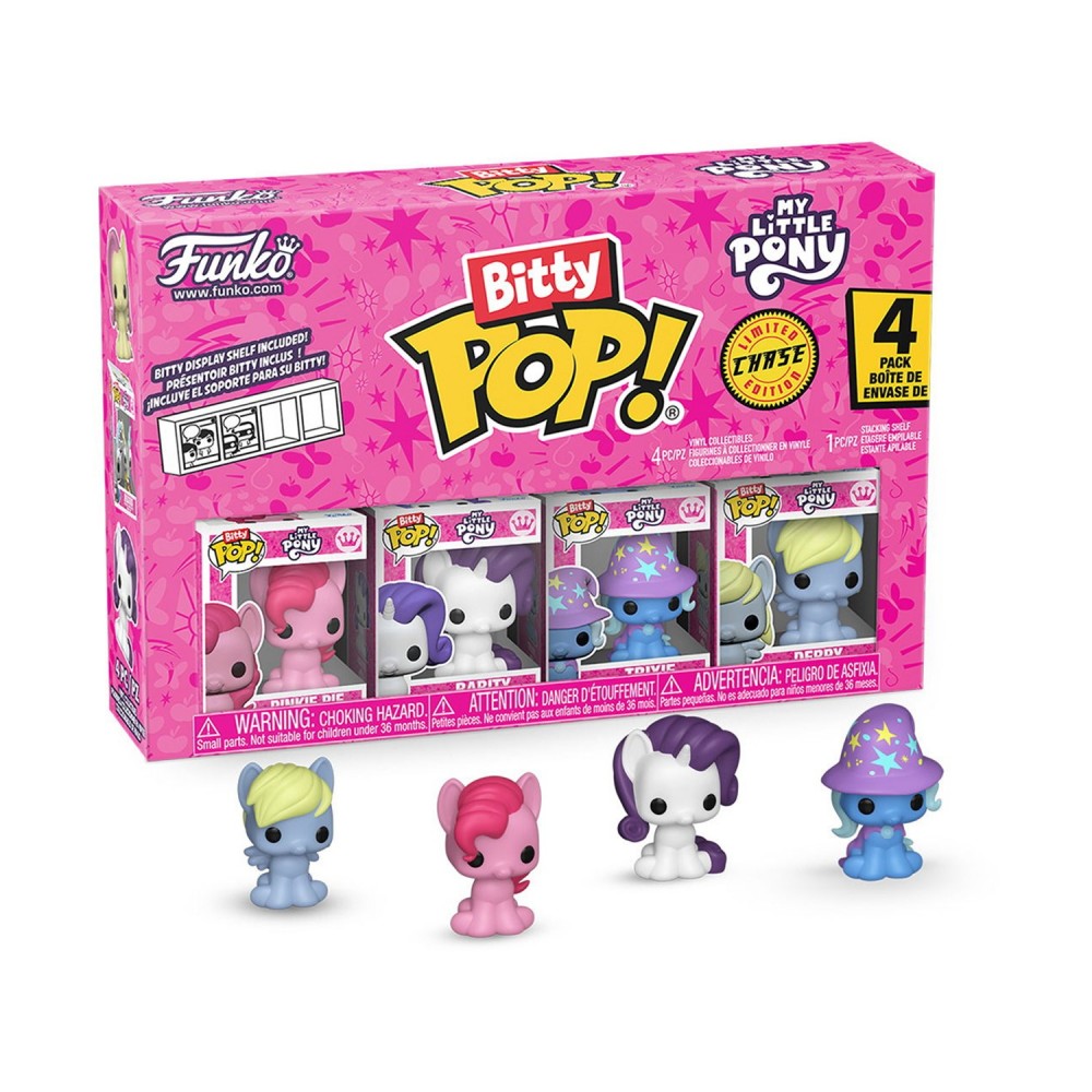 Funko Bitty Pop! 4-Pack: My Little Pony - Pinkie Pie, Rarity, Trixie, Derpy Vinyl Figures