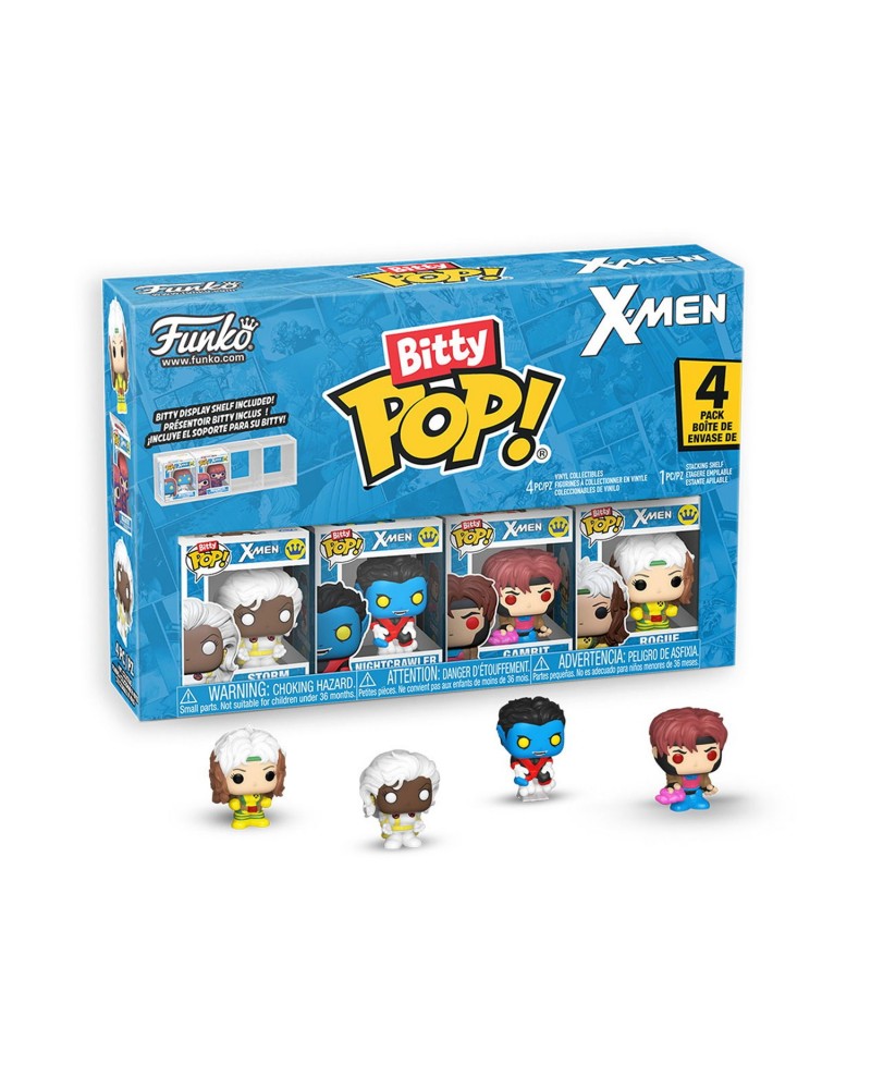 Funko Bitty Pop! 4-Pack: X-Men - Rogue, Nightcrawler, Gambit, Storm Vinyl Figures