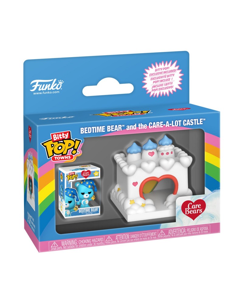 Funko Bitty Pop! Towns: Care Bears - Bedtime Bear and The Care-A-Lot Castle Vinyl Figures