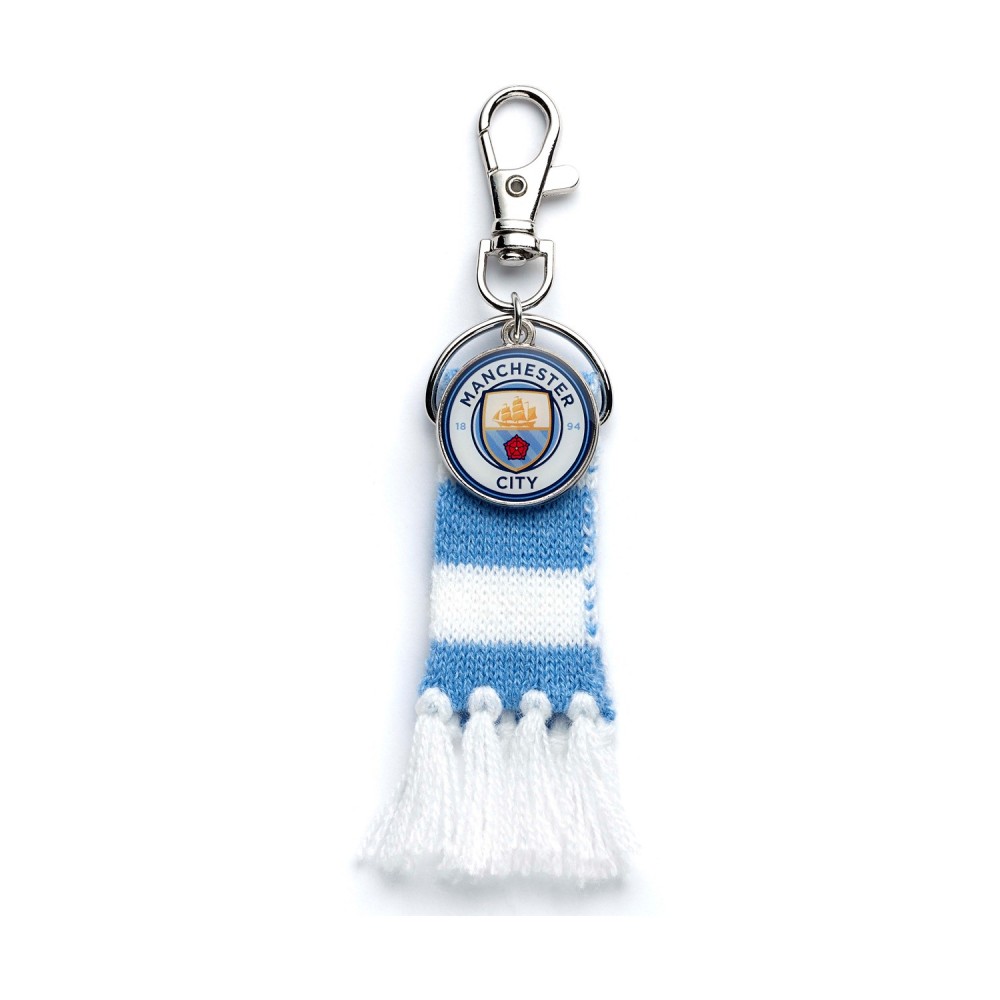 Carat Shop Manchester City FC - Blue Scarf and Logo Charm Backpack Hanger (MCBH0002)