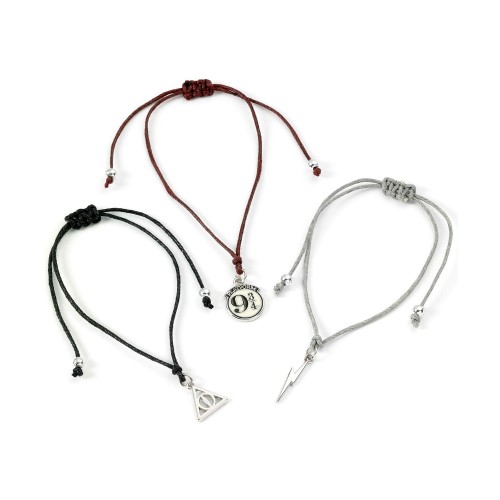 Carat Shop Harry Potter - Deathly Hallows Friendship Bracelet Set Multi (HPFB0450)