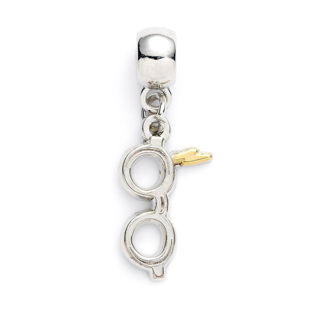 Carat Shop Harry Potter - Lightning Bolt with Glasses Slider Charm Silver (HP0176)