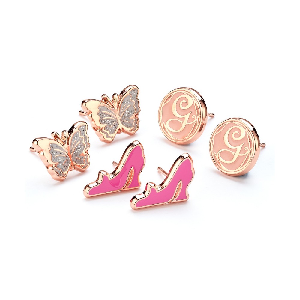 Carat Shop Wicked - Glinda Butterfly, G and Shoe Stud Earring Set (WKSE0001)