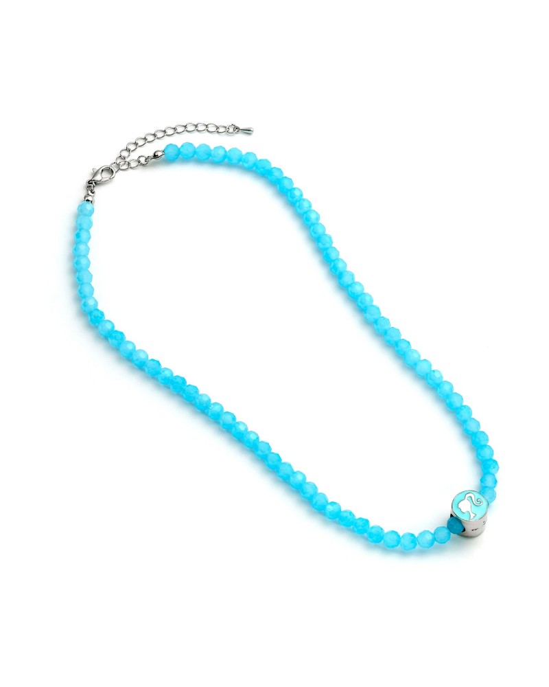 Carat Shop Barbie - Blue bead necklace with round Barbie - Bead Charm (BMN00005)