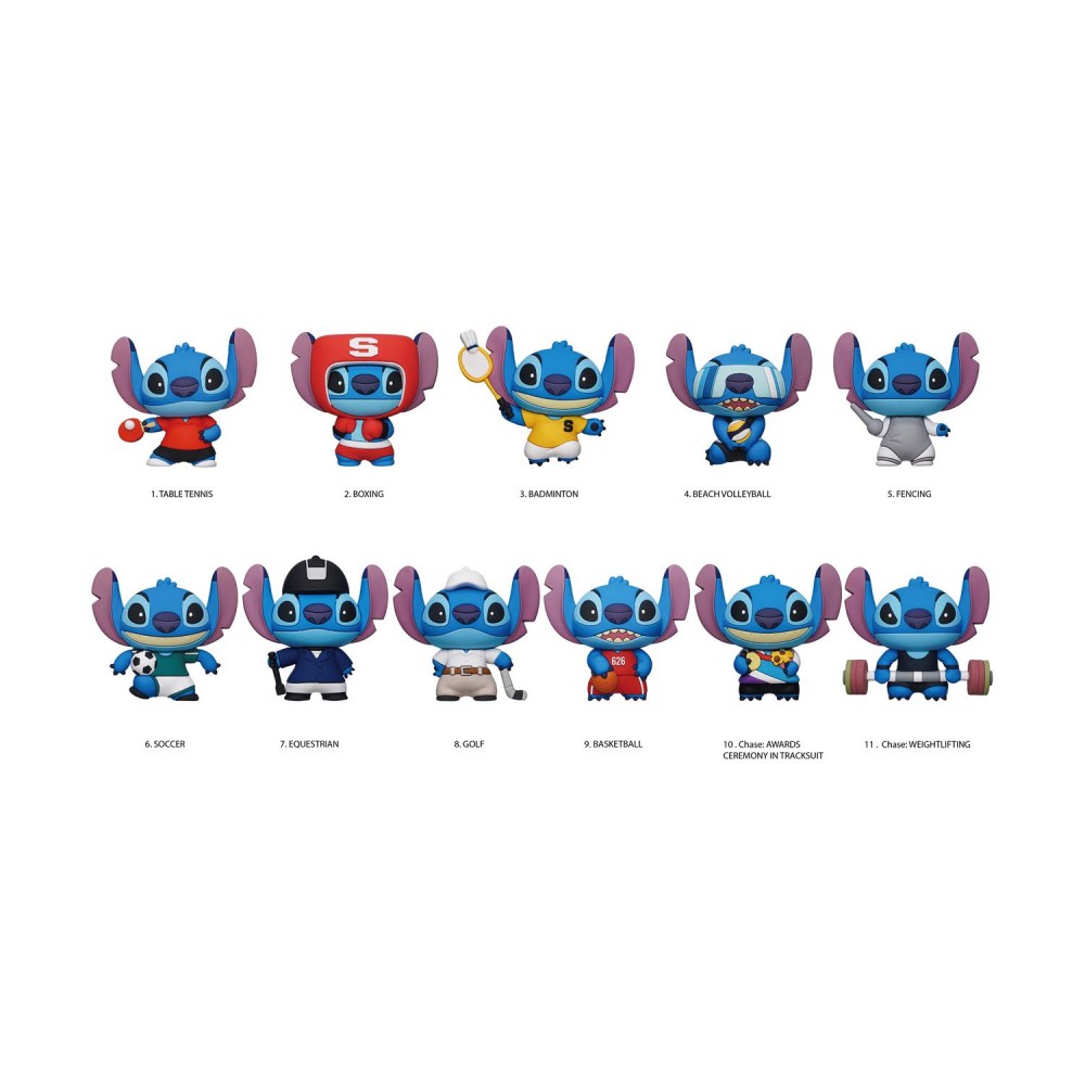 Monogram Disney: Lilo &amp; Stitch (Series1) - Stitch Sport (Blind Bag/Random) 3D Foam Bag Clips Figures (85790)