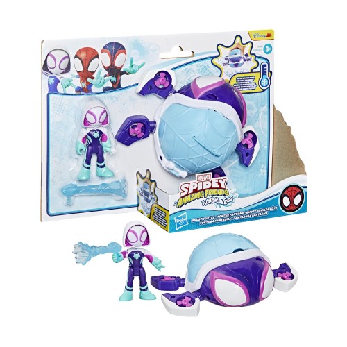 Hasbro Spidey And His Amazing Friends: Figures &amp; Vehicles - Waterwebs Ghost Turtle (G1466)
