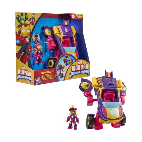 Hasbro Disney Jr. Marvel: Iron Man And His Awesome Friends - Ironheart 2 in1 Mech Suit &amp; Vehicle (G1476) *
