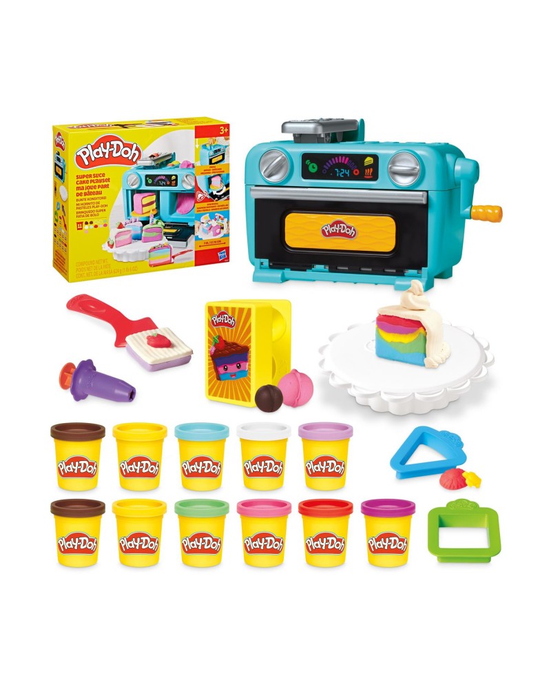 Hasbro Play-Doh: Doh &amp; More - Super Slice Cake Playset (G0497)