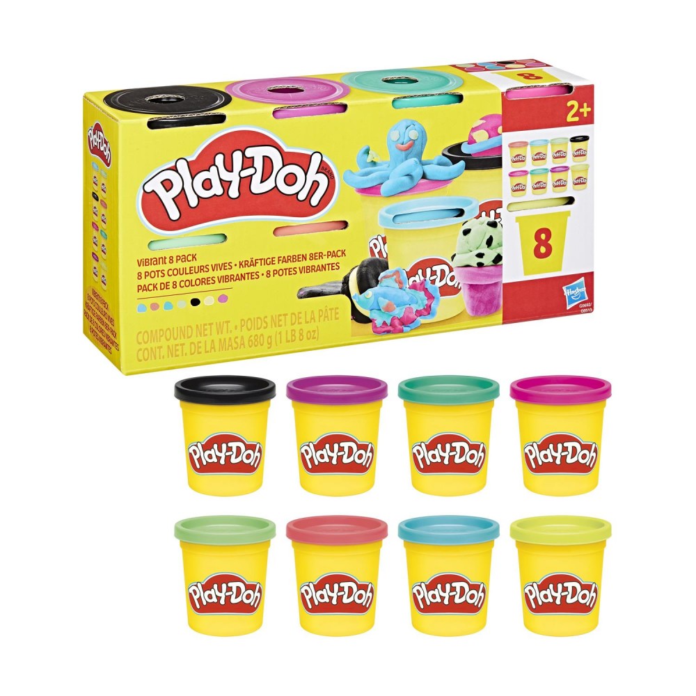 Hasbro Play-Doh: Doh &amp; More - Vibrant 8 Pack (G0692)