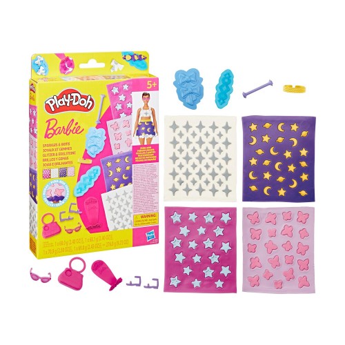 Hasbro Play-Doh: Fashion - Barbie Designer Patterns Packs Sparkles And Gems (G1364)