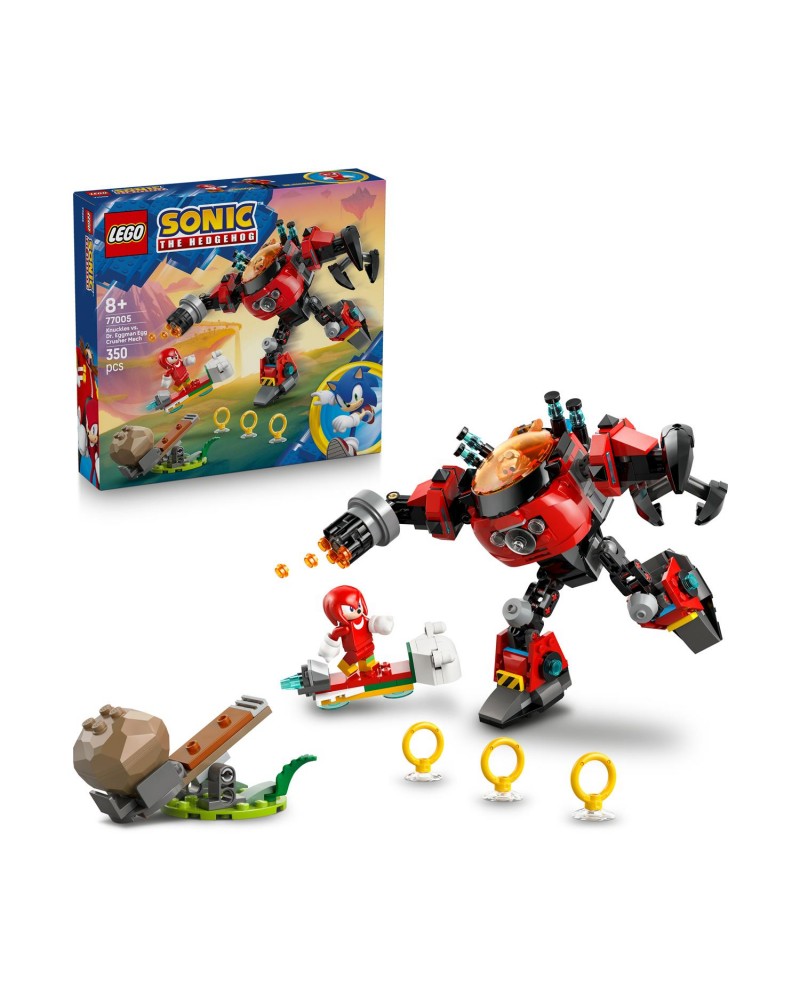 Lego® Sonic: Knuckles Vs. Dr. Eggman Egg Crusher Mech (77005)