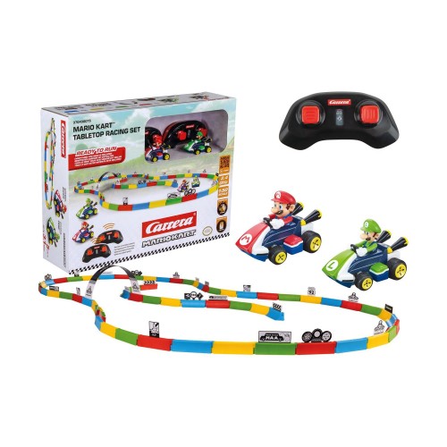 Carrera R/C Car: Mario Kart™ Mario &amp; Luigi Mini RC - 1:43 Tabletop Racing Set (370430015)