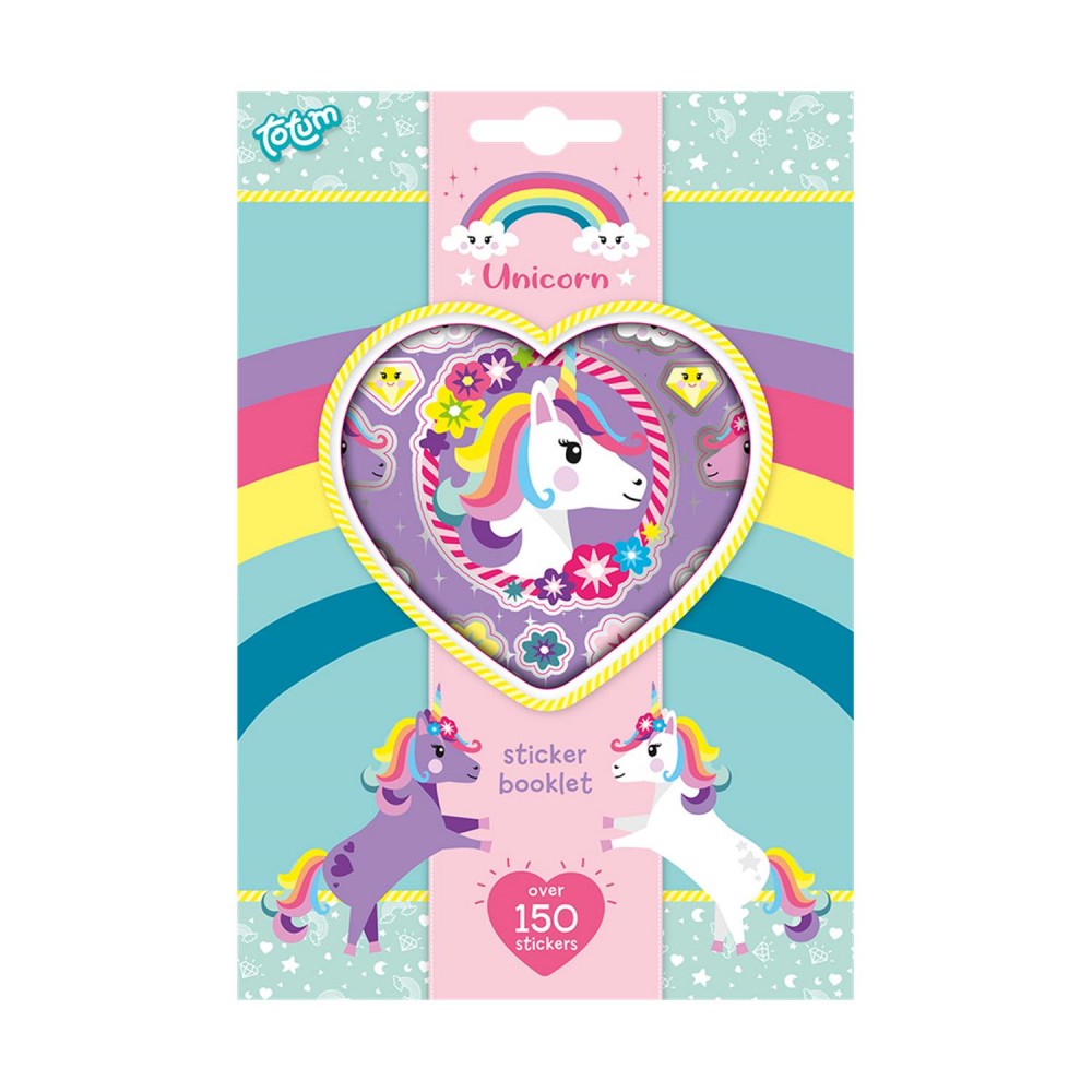 Totum Unicorn Sticker Book 4 Sheet (TT071117)