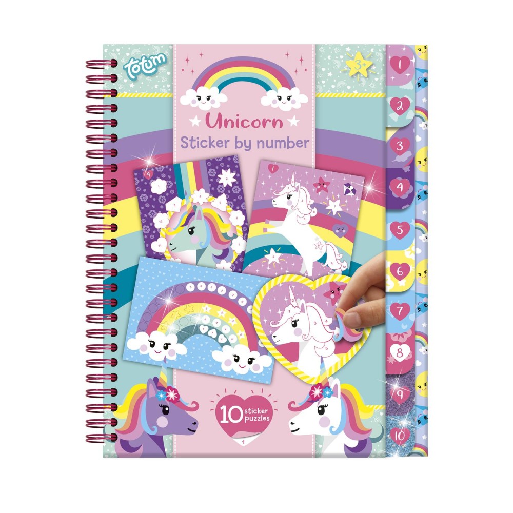 Totum Unicorn Sticker By Number Book (TT072008)