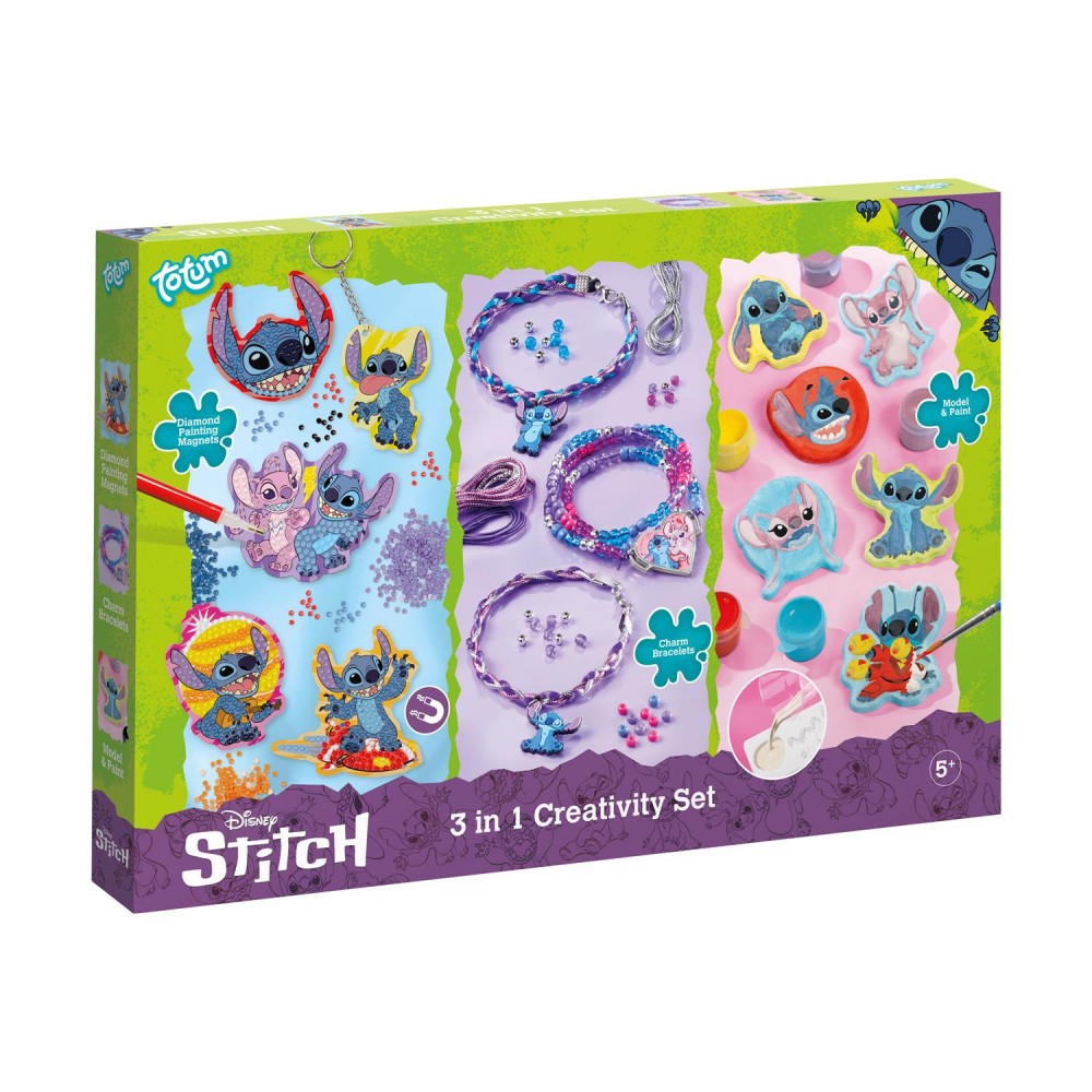 Totum Disney: Stitch - 3 In 1 Creativity Set (TT700161)