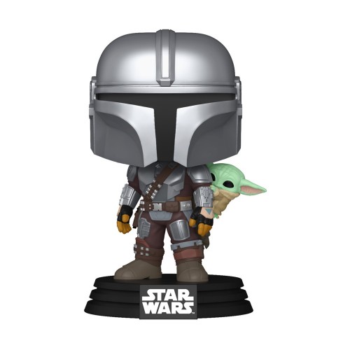 Funko Pop!: Star Wars - The Mandalorian with Grogu #818 Bobble-Head Vinyl Figure