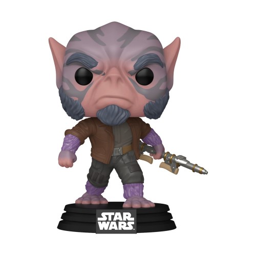 Funko Pop! Disney: Star Wars The Mandalorian &amp; Grogu - Zeb Orrelios #822 Bobble-Head Vinyl Figure