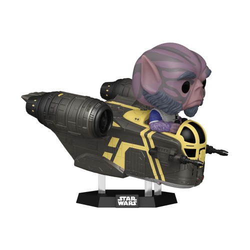 Funko Pop! Rides Deluxe: Star Wars - Zeb Orrelios in The Razor Crest #838 Bobble-Head Vinyl Figure