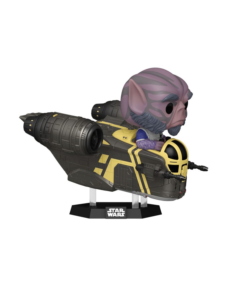 Funko Pop! Rides Deluxe: Star Wars - Zeb Orrelios in The Razor Crest #838 Bobble-Head Vinyl Figure