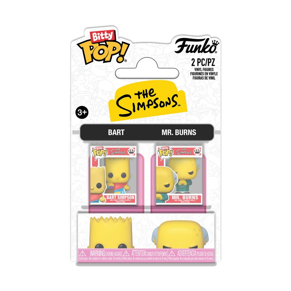 Funko Bitty Pop! 2-Pack: Simpsons - Bart &amp; Mr. Burns Vinyl Figures